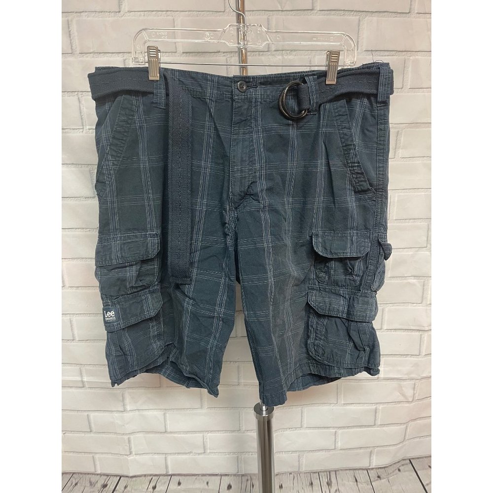 Lee Dungarees Plaid Cargo Shorts 130273 Mens Size 38 Nice!
